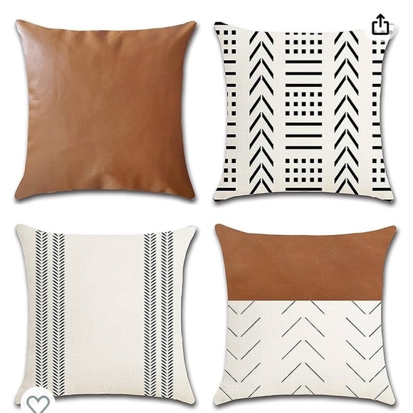 Pillow cover rustic brown 4 will fillers accent pillows - Picture 6 of 8